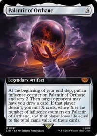 Palantir of Orthanc (Extended Art) - Universes Beyond: The Lord of the Rings: Tales of Middle-earth - Magic: The Gathering card
