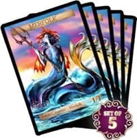 Tolarian Community College x GameGenic Merfolk Tokens (Set of 5) - GameGenic Card Accessories - Collectible Storage card