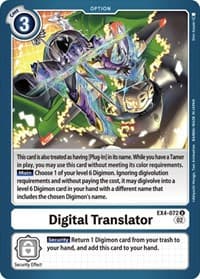Digital Translator - Alternative Being Booster - Digimon Card Game card