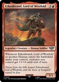 Erkenbrand, Lord of Westfold - Universes Beyond: The Lord of the Rings: Tales of Middle-earth - Magic: The Gathering card