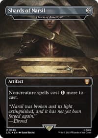 Shards of Narsil - Thorn of Amethyst (Borderless) (Surge Foil) - Commander: The Lord of the Rings: Tales of Middle-earth - Magic: The Gathering card