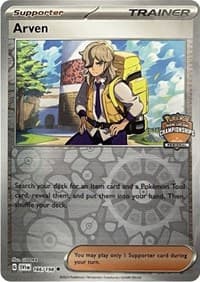 Arven - 166/198 (Regional Championships) - League & Championship Cards - Pokemon card