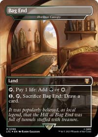 Bag End - Horizon Canopy (Borderless) (Surge Foil) - Commander: The Lord of the Rings: Tales of Middle-earth - Magic: The Gathering card