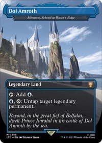 Dol Amroth - Minamo, School at Water's Edge (Borderless) (Surge Foil) - Commander: The Lord of the Rings: Tales of Middle-earth - Magic: The Gathering card