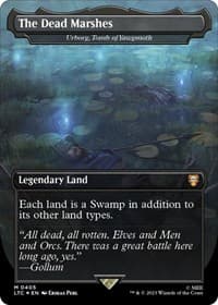 The Dead Marshes - Urborg, Tomb of Yawgmoth (Borderless) (Surge Foil) - Commander: The Lord of the Rings: Tales of Middle-earth - Magic: The Gathering card