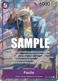 Paulie (Alternate Art) - Pillars of Strength - One Piece Card Game card
