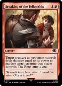 Breaking of the Fellowship - Universes Beyond: The Lord of the Rings: Tales of Middle-earth - Magic: The Gathering card