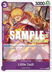 Little Sadi (Judge) - One Piece Promotion Cards - One Piece Card Game card
