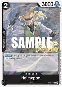 Helmeppo (Judge) - One Piece Promotion Cards - One Piece Card Game card
