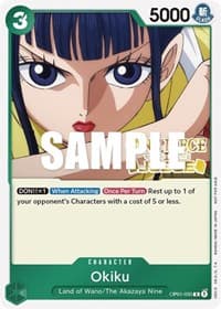 Okiku (Judge) - One Piece Promotion Cards - One Piece Card Game card