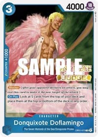 Donquixote Doflamingo (Judge) - One Piece Promotion Cards - One Piece Card Game card