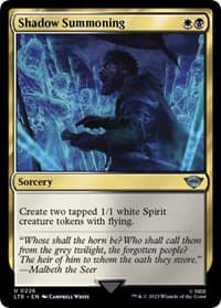 Shadow Summoning - Universes Beyond: The Lord of the Rings: Tales of Middle-earth - Magic: The Gathering card