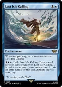 Lost Isle Calling - Universes Beyond: The Lord of the Rings: Tales of Middle-earth - Magic: The Gathering card