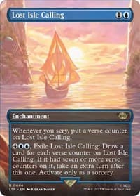 Lost Isle Calling (Borderless) - Universes Beyond: The Lord of the Rings: Tales of Middle-earth - Magic: The Gathering card