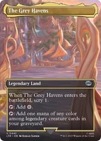 The Grey Havens (Borderless) - Universes Beyond: The Lord of the Rings: Tales of Middle-earth - Magic: The Gathering card