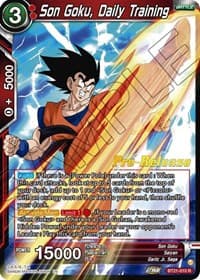 Son Goku, Daily Training - Wild Resurgence Pre-Release Cards - Dragon Ball Super: Masters card