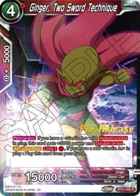 Ginger, Two Sword Technique - Wild Resurgence Pre-Release Cards - Dragon Ball Super: Masters card