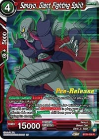 Sansyo, Giant Fighting Spirit - Wild Resurgence Pre-Release Cards - Dragon Ball Super: Masters card