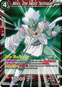 Nikky, One Sword Technique - Wild Resurgence Pre-Release Cards - Dragon Ball Super: Masters card