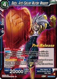 Baby, Anti-Saiyan Murder Weapon - Wild Resurgence Pre-Release Cards - Dragon Ball Super: Masters card