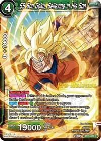SS Son Goku, Believing in His Son - Wild Resurgence Pre-Release Cards - Dragon Ball Super: Masters card