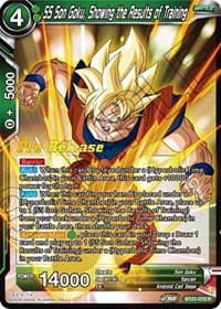 SS Son Goku, Showing the Results of Training - Wild Resurgence Pre-Release Cards - Dragon Ball Super: Masters card