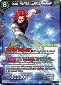SSG Trunks, Sealing Power - Wild Resurgence Pre-Release Cards - Dragon Ball Super: Masters card