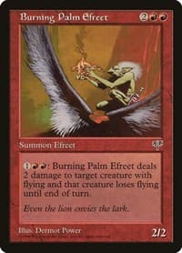 Burning Palm Efreet - Mirage - Magic: The Gathering card
