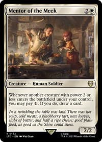 Mentor of the Meek - Commander: The Lord of the Rings: Tales of Middle-earth - Magic: The Gathering card