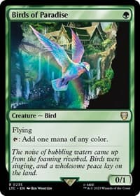 Birds of Paradise - Commander: The Lord of the Rings: Tales of Middle-earth - Magic: The Gathering card