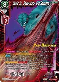 Garlic Jr., Destruction and Revenge - Wild Resurgence Pre-Release Cards - Dragon Ball Super: Masters card