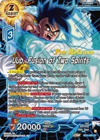 Uub, Fusion of Two Spirits - Wild Resurgence Pre-Release Cards - Dragon Ball Super: Masters card