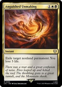 Anguished Unmaking - Commander: The Lord of the Rings: Tales of Middle-earth - Magic: The Gathering card