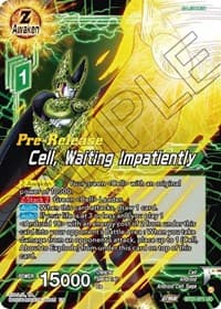 Cell, Waiting Impatiently - Wild Resurgence Pre-Release Cards - Dragon Ball Super: Masters card