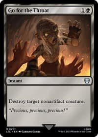 Go for the Throat - Commander: The Lord of the Rings: Tales of Middle-earth - Magic: The Gathering card