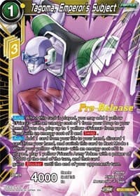 Tagoma, Emperor's Subject - Wild Resurgence Pre-Release Cards - Dragon Ball Super: Masters card