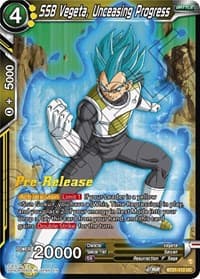 SSB Vegeta, Unceasing Progress - Wild Resurgence Pre-Release Cards - Dragon Ball Super: Masters card