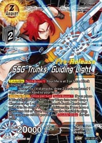 SSG Trunks, Guiding Light - Wild Resurgence Pre-Release Cards - Dragon Ball Super: Masters card