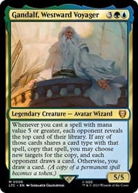 Gandalf, Westward Voyager - Commander: The Lord of the Rings: Tales of Middle-earth - Magic: The Gathering card
