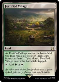 Fortified Village - Commander: The Lord of the Rings: Tales of Middle-earth - Magic: The Gathering card