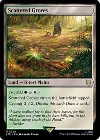Scattered Groves - Commander: The Lord of the Rings: Tales of Middle-earth - Magic: The Gathering card