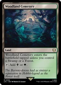 Woodland Cemetery - Commander: The Lord of the Rings: Tales of Middle-earth - Magic: The Gathering card
