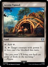Access Tunnel - Commander: The Lord of the Rings: Tales of Middle-earth - Magic: The Gathering card