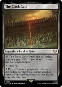 The Black Gate - Commander: The Lord of the Rings: Tales of Middle-earth - Magic: The Gathering card