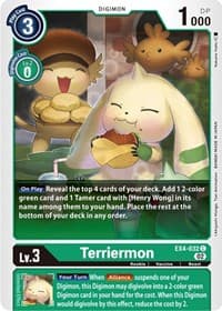 Terriermon - Alternative Being Booster - Digimon Card Game card
