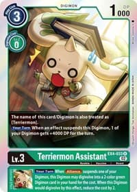 Terriermon Assistant - Alternative Being Booster - Digimon Card Game card