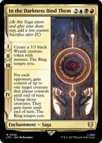 In the Darkness Bind Them - Commander: The Lord of the Rings: Tales of Middle-earth - Magic: The Gathering card