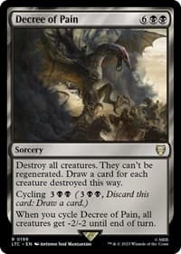 Decree of Pain - Commander: The Lord of the Rings: Tales of Middle-earth - Magic: The Gathering card