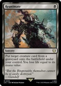 Reanimate - Commander: The Lord of the Rings: Tales of Middle-earth - Magic: The Gathering card