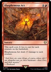 Blasphemous Act - Commander: The Lord of the Rings: Tales of Middle-earth - Magic: The Gathering card